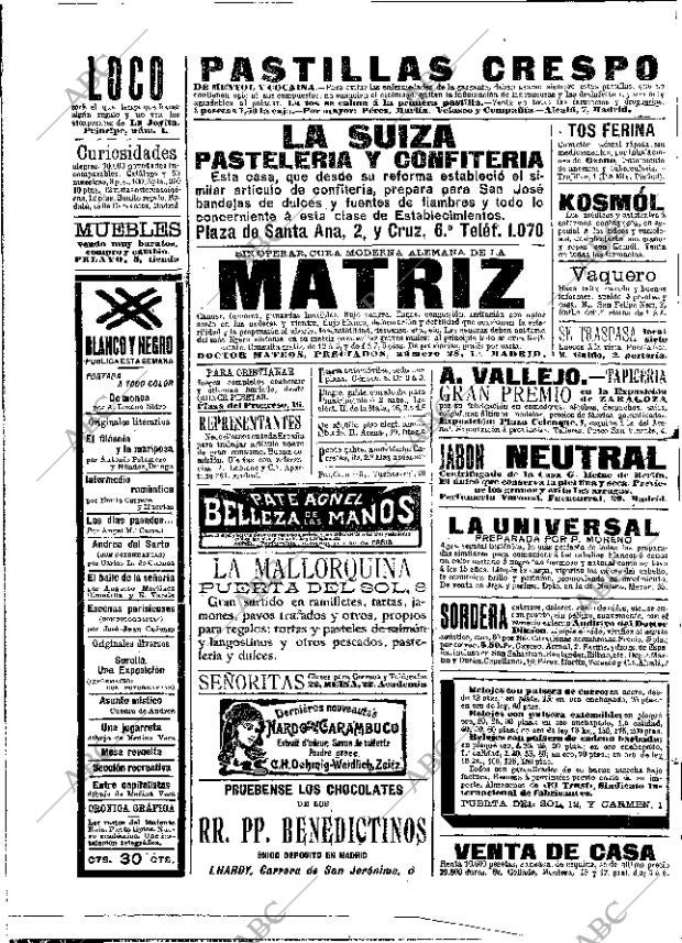 ABC MADRID 19-03-1909 página 2