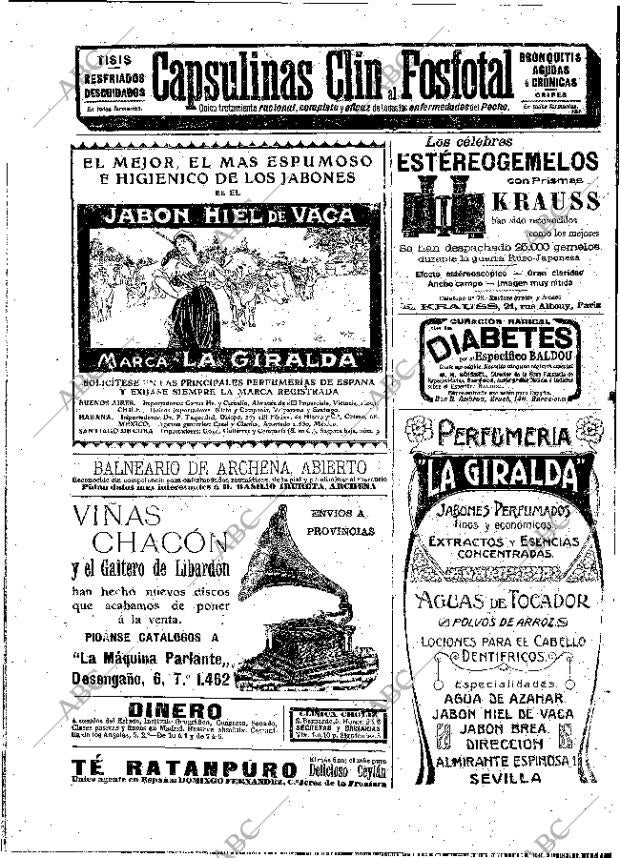 ABC MADRID 22-03-1909 página 2