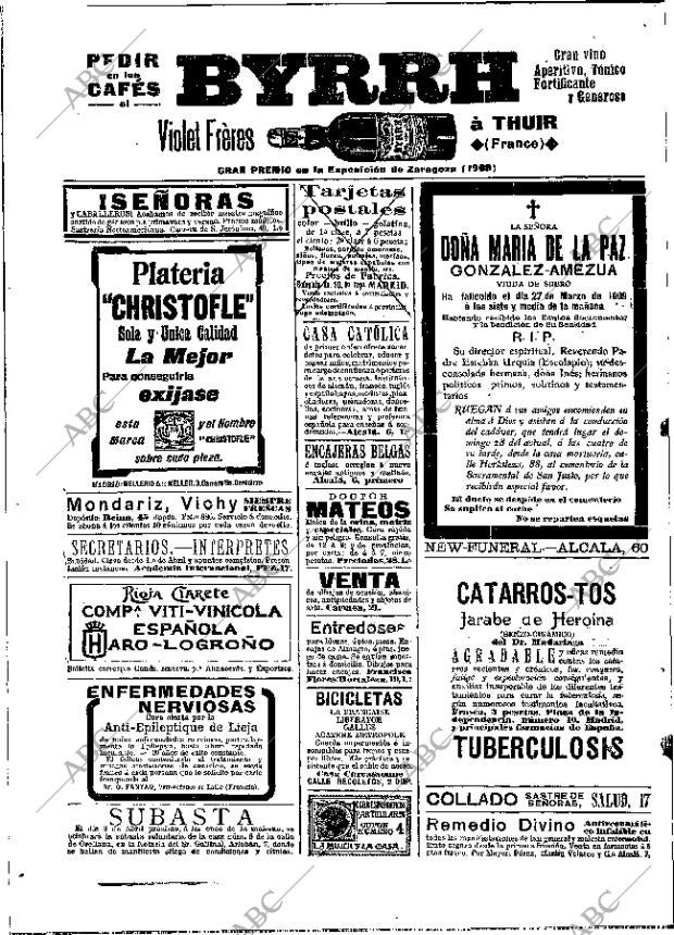 ABC MADRID 28-03-1909 página 16