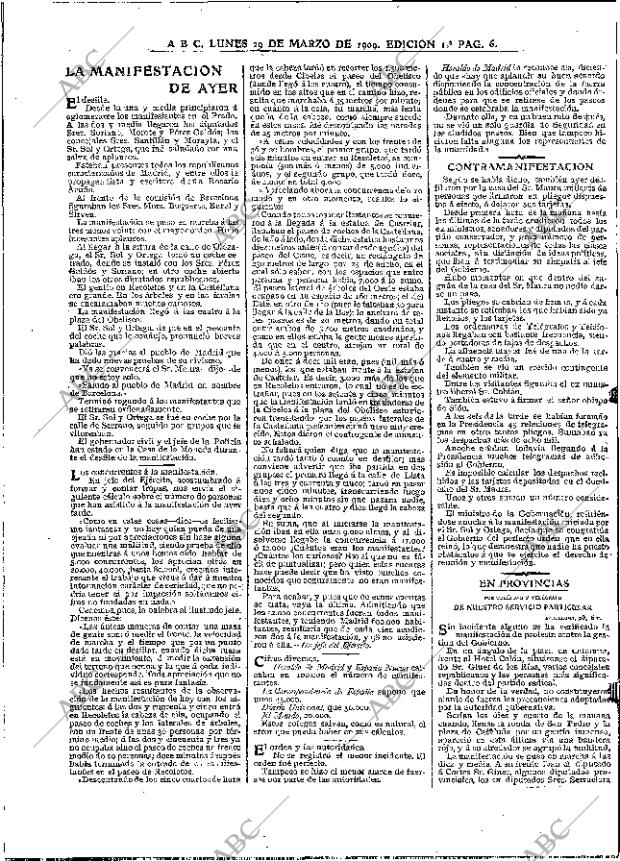 ABC MADRID 29-03-1909 página 6