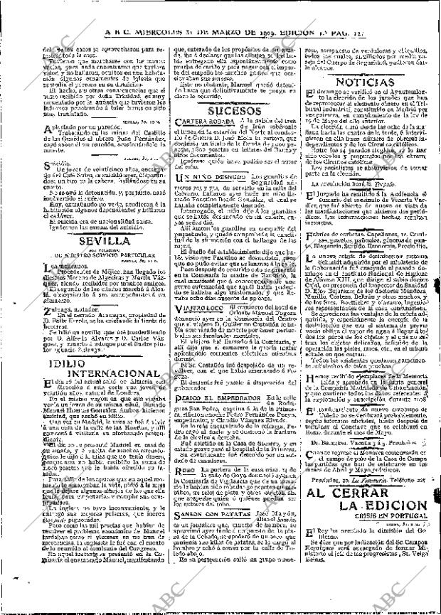 ABC MADRID 31-03-1909 página 12
