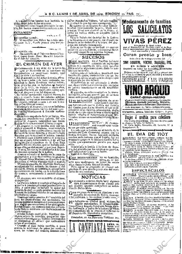 ABC MADRID 05-04-1909 página 12