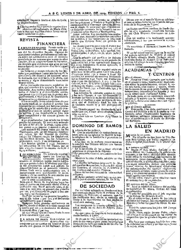 ABC MADRID 05-04-1909 página 6