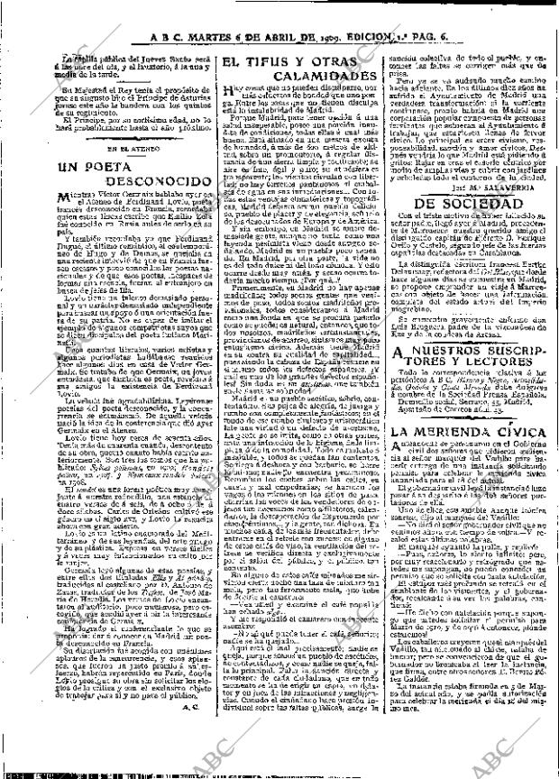 ABC MADRID 06-04-1909 página 6