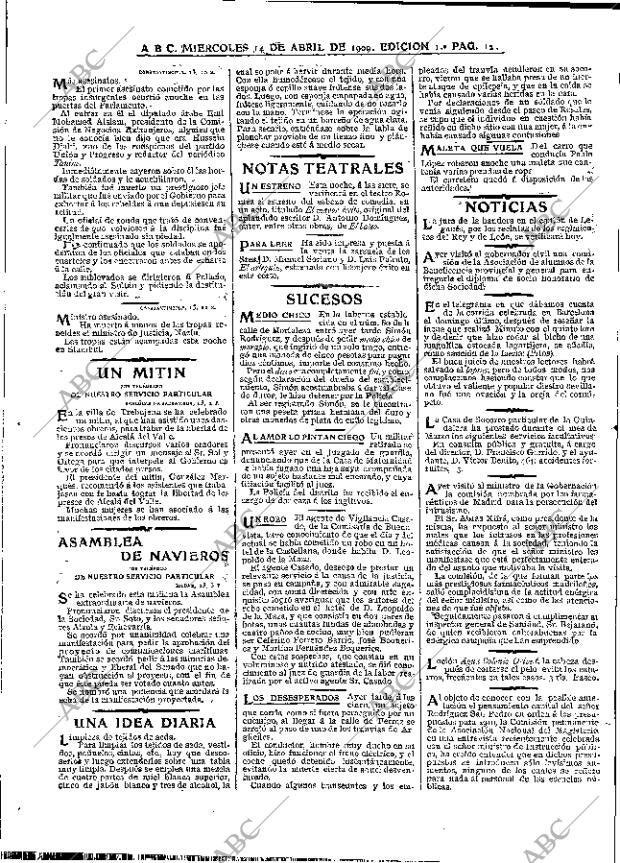 ABC MADRID 14-04-1909 página 12