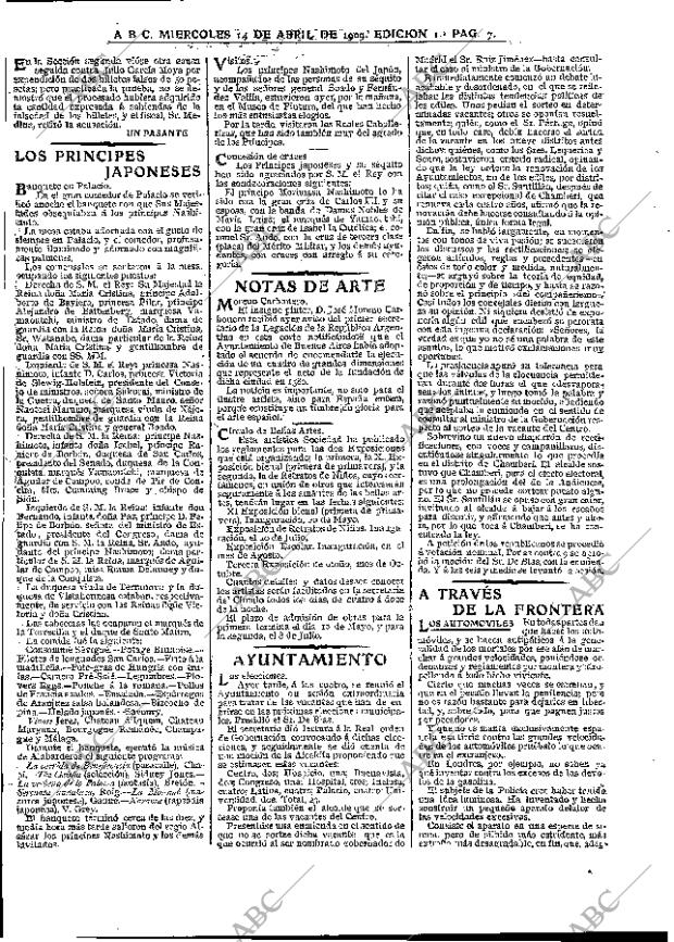 ABC MADRID 14-04-1909 página 7