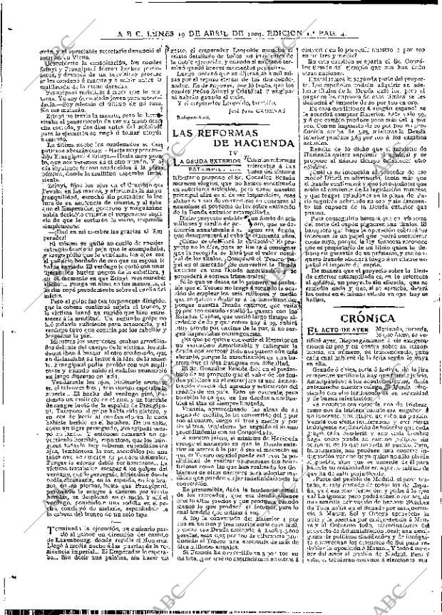 ABC MADRID 19-04-1909 página 4