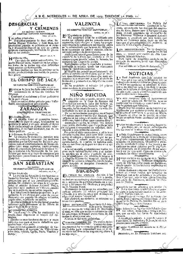 ABC MADRID 21-04-1909 página 11