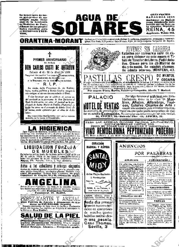 ABC MADRID 21-04-1909 página 16