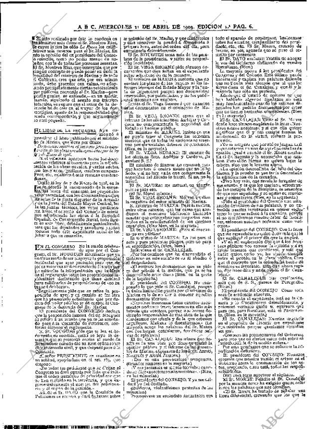 ABC MADRID 21-04-1909 página 6