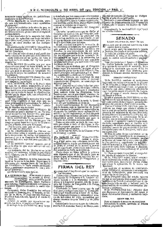 ABC MADRID 21-04-1909 página 7