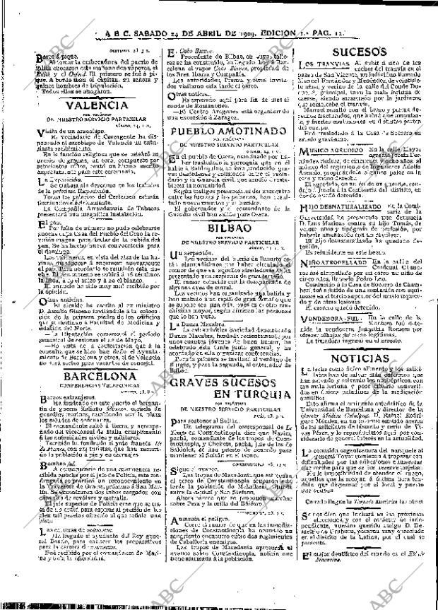 ABC MADRID 24-04-1909 página 12
