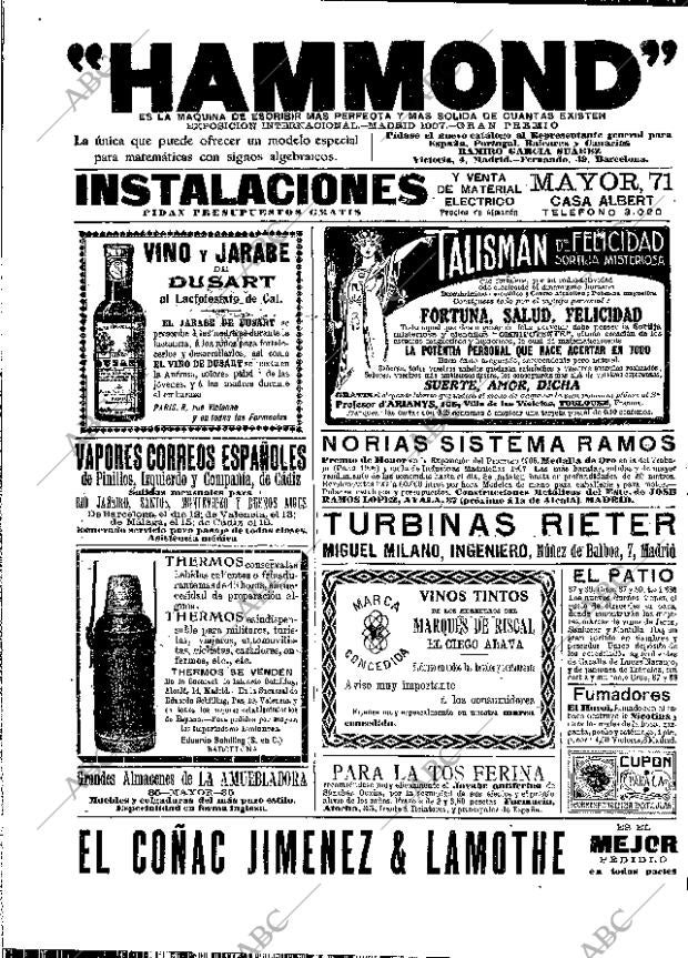 ABC MADRID 24-04-1909 página 16