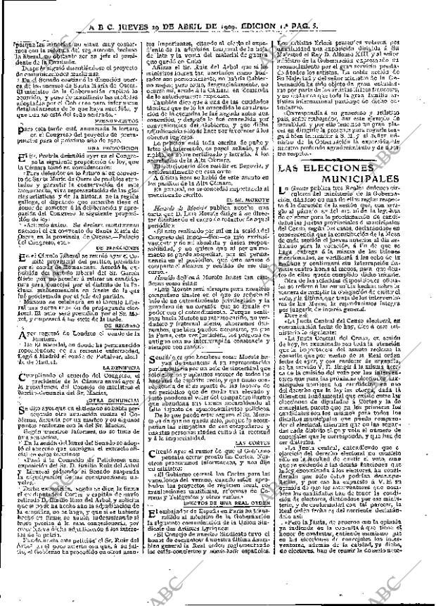 ABC MADRID 29-04-1909 página 5