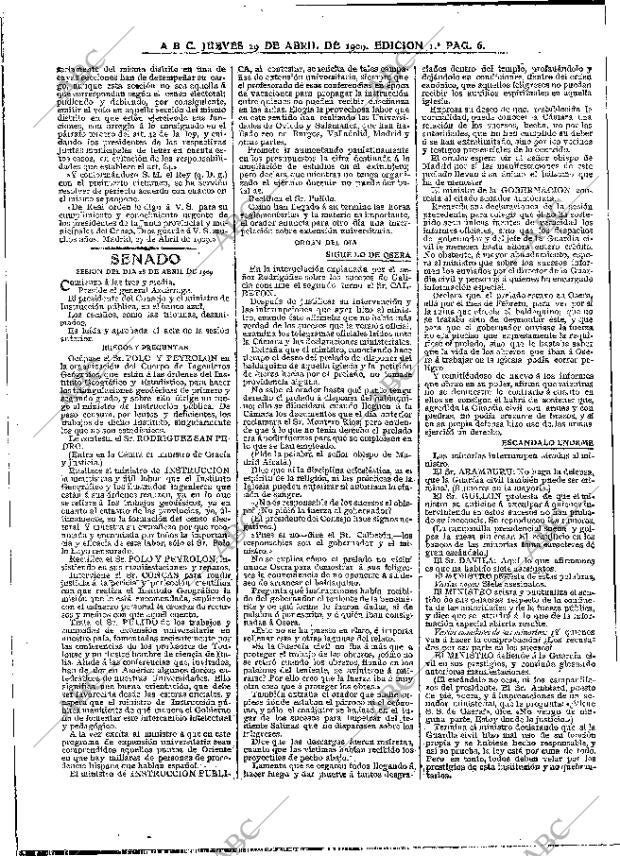 ABC MADRID 29-04-1909 página 6