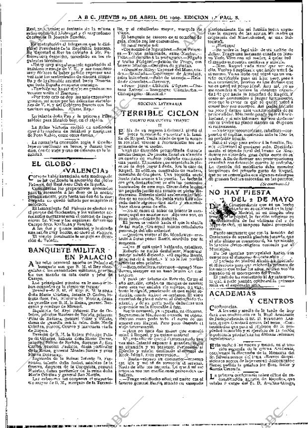 ABC MADRID 29-04-1909 página 8