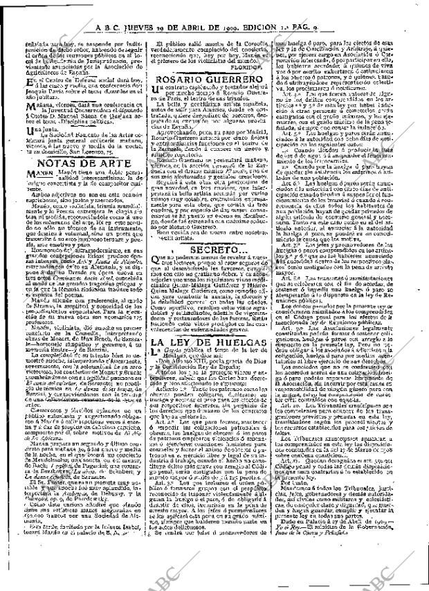 ABC MADRID 29-04-1909 página 9