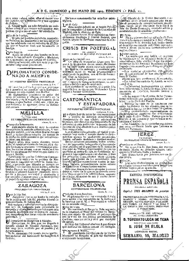 ABC MADRID 09-05-1909 página 11
