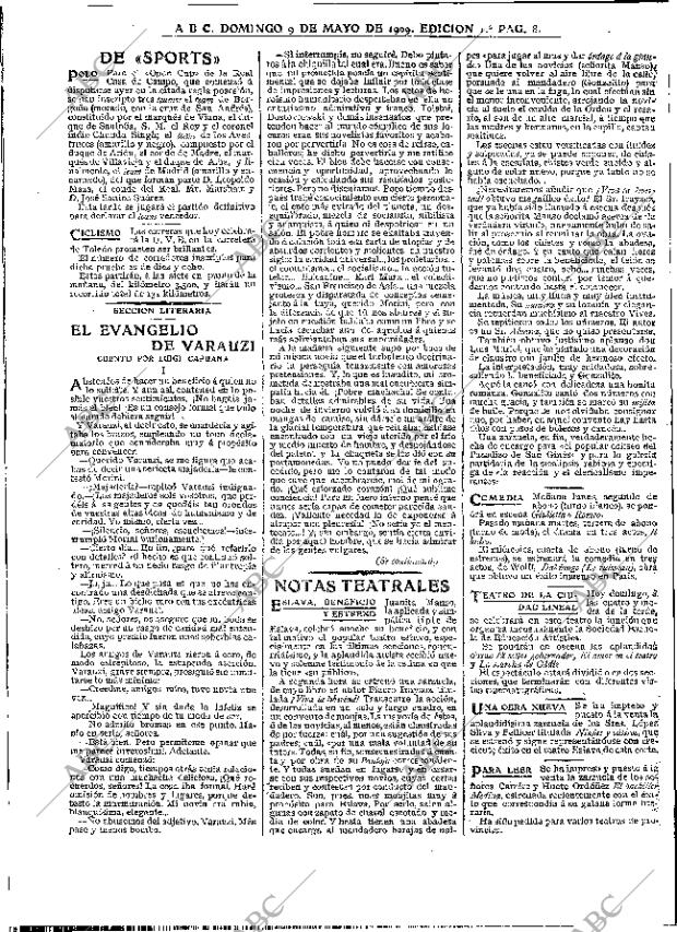 ABC MADRID 09-05-1909 página 8