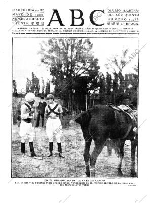 ABC MADRID 10-05-1909 página 1