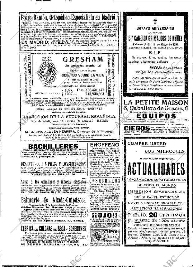 ABC MADRID 10-05-1909 página 2