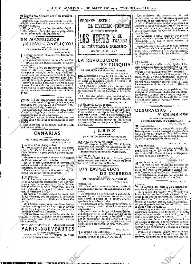 ABC MADRID 11-05-1909 página 10
