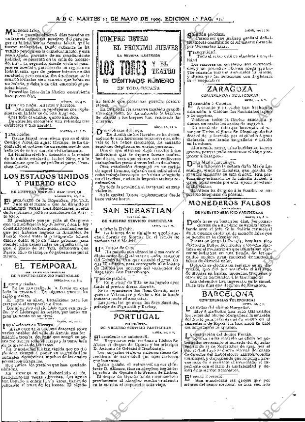ABC MADRID 11-05-1909 página 11