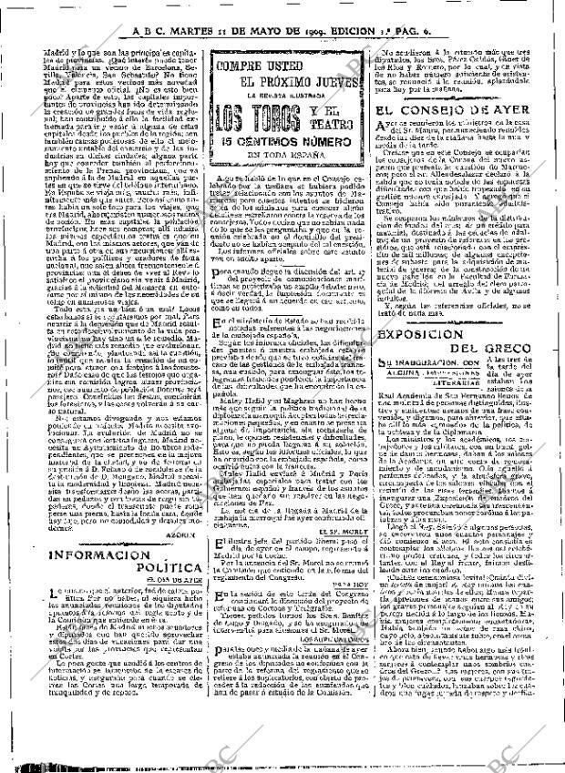 ABC MADRID 11-05-1909 página 6