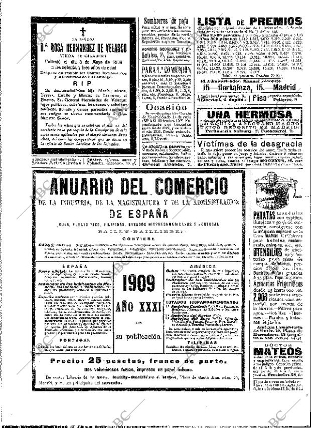 ABC MADRID 14-05-1909 página 2