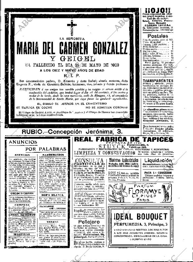 ABC MADRID 16-05-1909 página 15