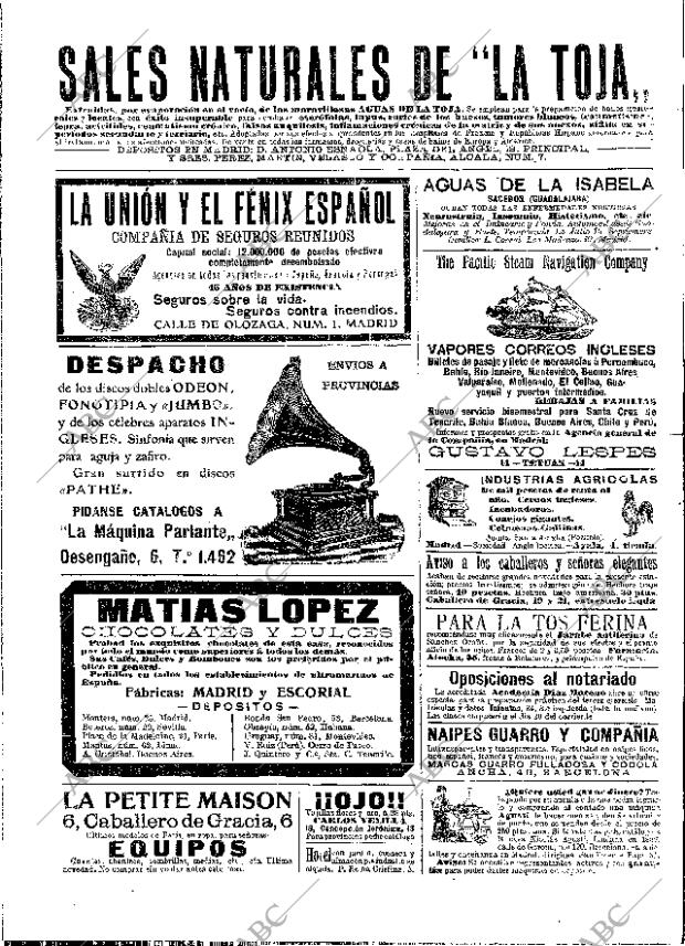 ABC MADRID 20-05-1909 página 2