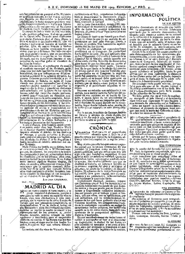 ABC MADRID 23-05-1909 página 4