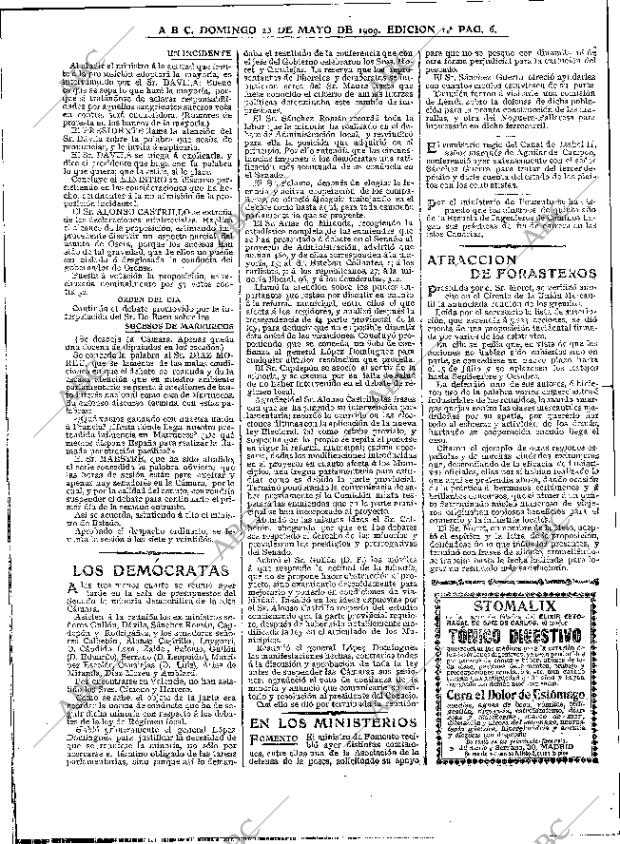 ABC MADRID 23-05-1909 página 6