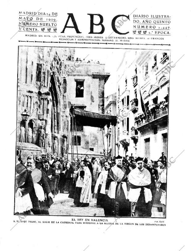 ABC MADRID 24-05-1909 página 1