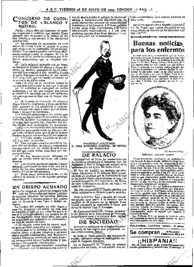 ABC MADRID 28-05-1909 página 13