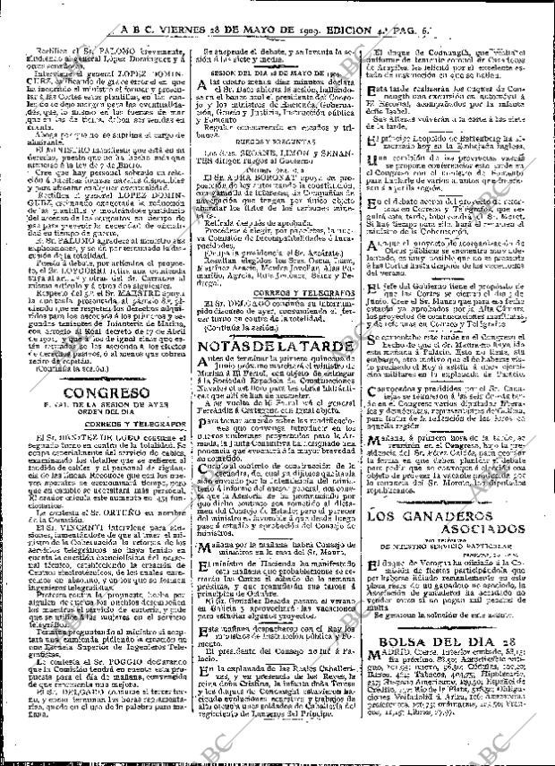 ABC MADRID 28-05-1909 página 6