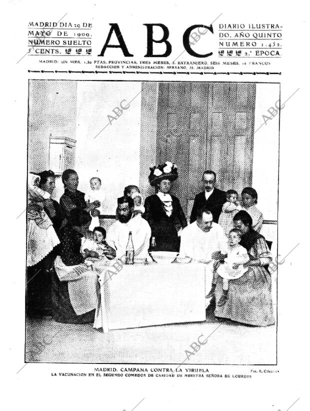 ABC MADRID 29-05-1909 página 1