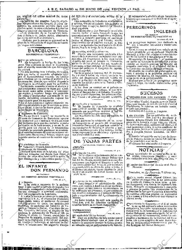 ABC MADRID 29-05-1909 página 12