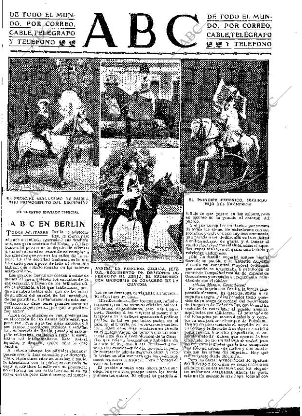 ABC MADRID 29-05-1909 página 3