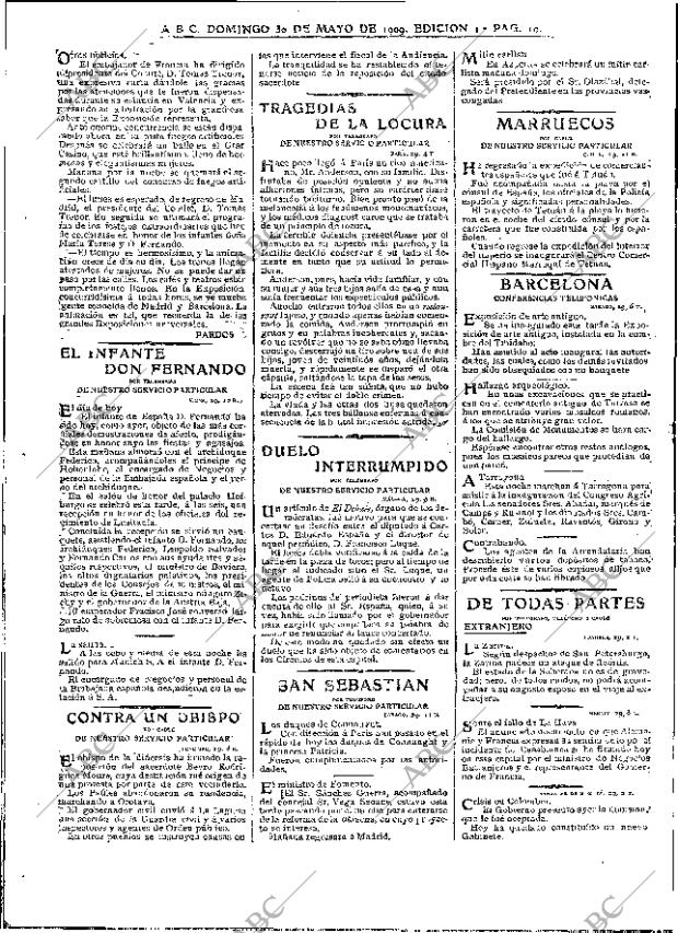 ABC MADRID 30-05-1909 página 10