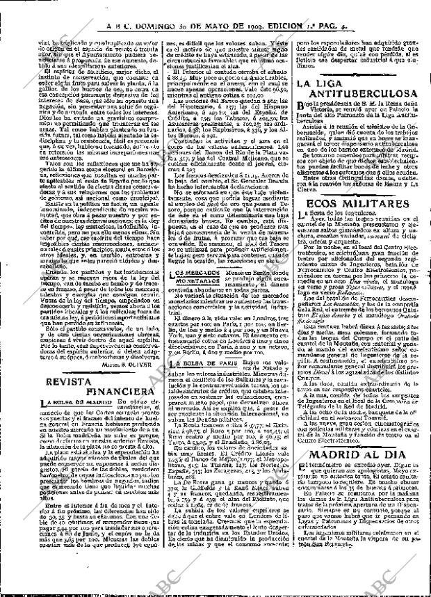 ABC MADRID 30-05-1909 página 4