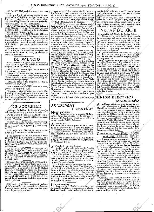 ABC MADRID 30-05-1909 página 7