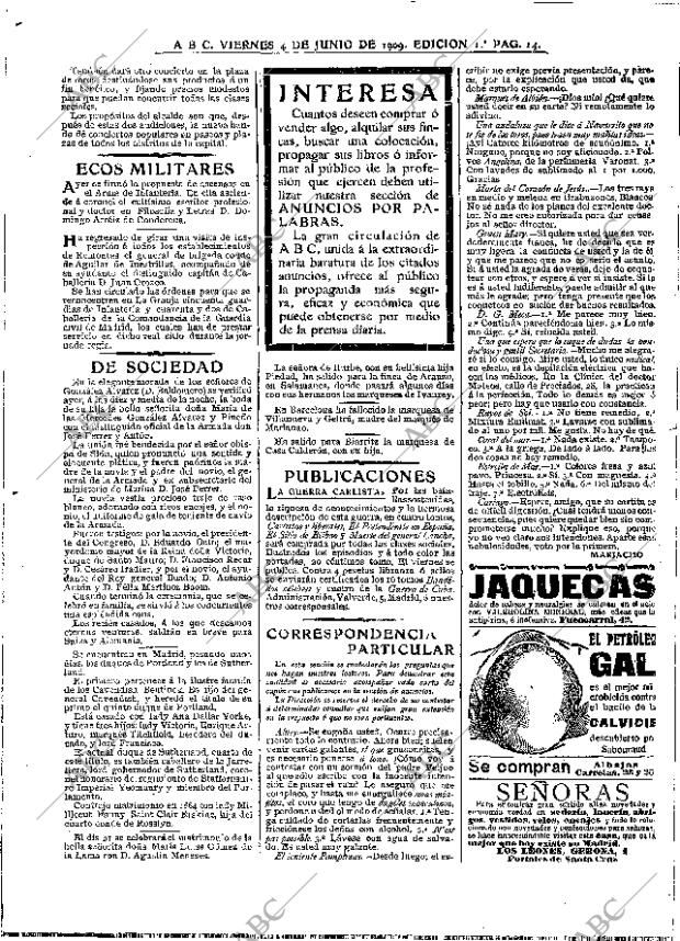 ABC MADRID 04-06-1909 página 14