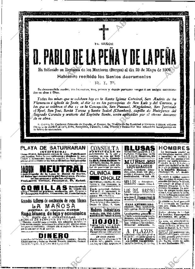 ABC MADRID 04-06-1909 página 2