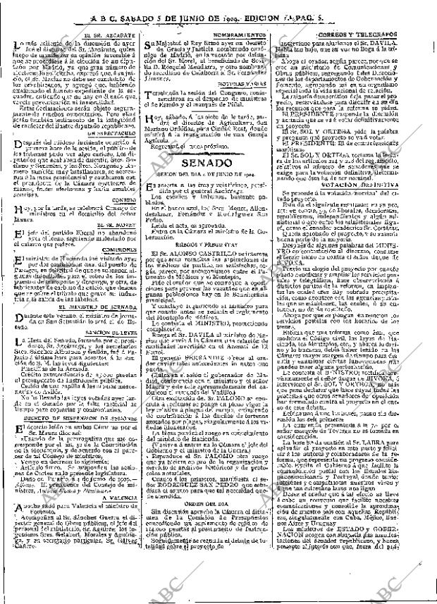 ABC MADRID 05-06-1909 página 5