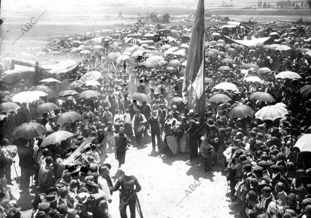 Astorga, procesión de nuestra Señora del Castro, Llegada de la imagen A su...