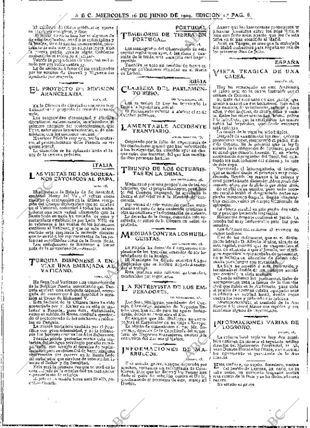 ABC MADRID 16-06-1909 página 8