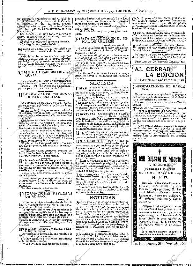 ABC MADRID 19-06-1909 página 12