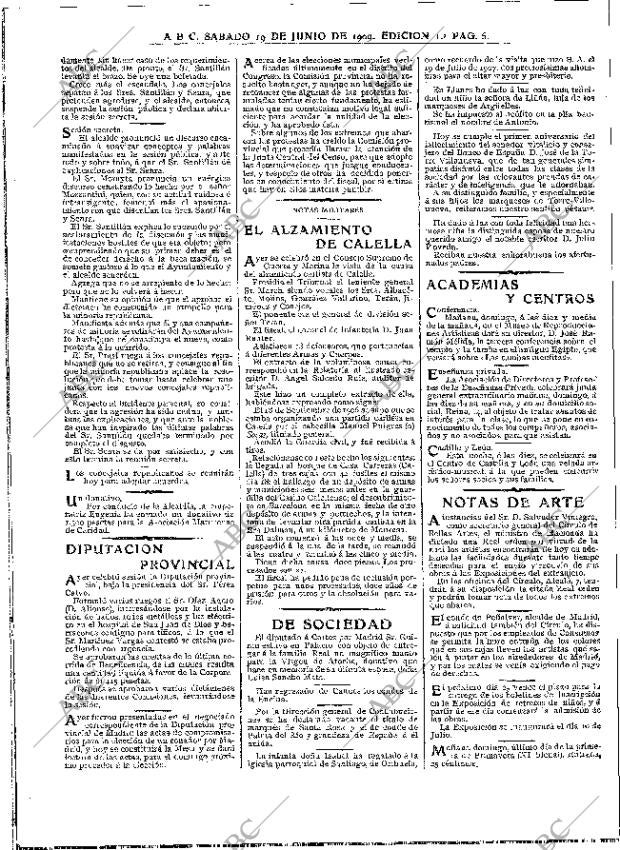 ABC MADRID 19-06-1909 página 6