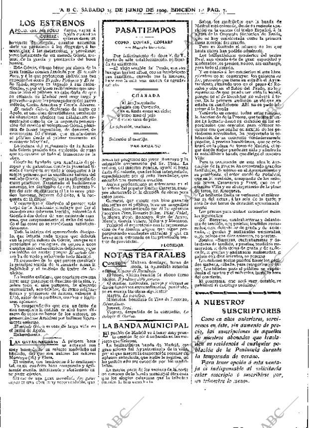 ABC MADRID 19-06-1909 página 7